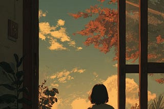 A girl with her jars.