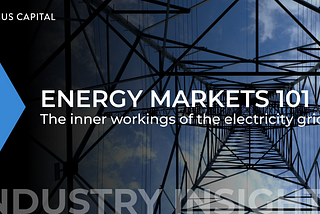Energy markets 101