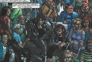 Mark Millar and Phil Winslade’s “Mother’s Day” features cameos of DC Comics characters