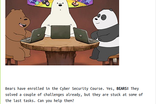Help Bears! : TryHackMe Writeup
