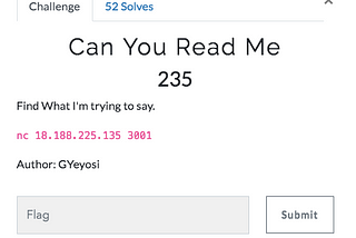 b00t2root ’19 CTF writeup [Misc 235pts]Can You Read Me