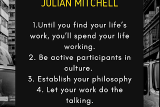 5 🔑 Takeaways from master content-creator Julian Mitchell.