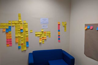 Post-its that mainly contain direct quotes from parents, arranged in themes