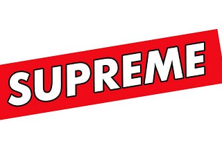 Supreme Logo Font Design