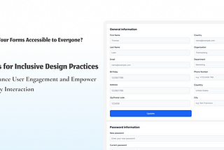 Designing Accessible Forms: A Comprehensive Guide for UX Designers