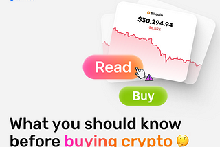 What you should know before buying crypto