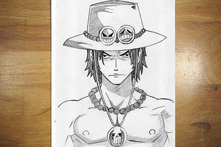 How To Draw Ace from One Piece