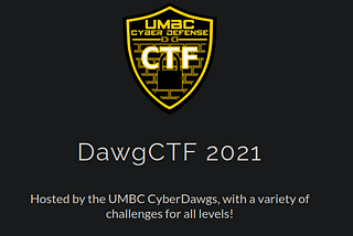 DawgCTF 2021 WALKTHROUGH