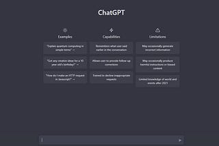 My Default ChatGPT Screen Awaiting Input