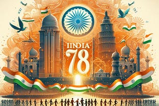 “India at 78: Honoring Freedom, Unity, and Unbreakable Spirit”