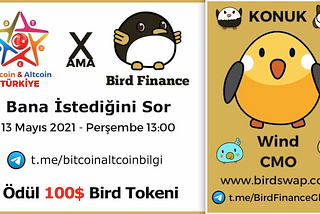 Recap — Bitcoin&Altcoin Türkiye AMA Session with Bird Finance