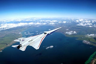 Visualization of X-59 in flight