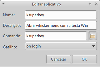 Como abrir o Whisker Menu com a tecla Windows no Xubuntu sem desconfigurar outros atalhos com o…