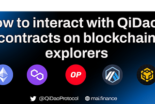 How to interact directly with QiDao’s contracts?