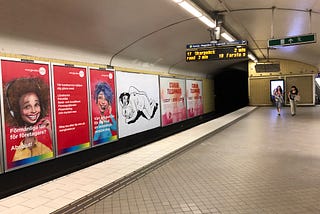 Somewhere in the Stockhom Metro there’s a picture of me spooning my friend.