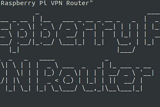 Raspberry Pi VPN Router.