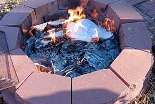 A Dead Washer….And Burning the Past