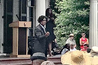 Frederick Douglass and the Son of Frederick Trump (on July 4, 2019)