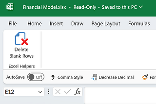 Why I Am Developing an Excel Add-in?