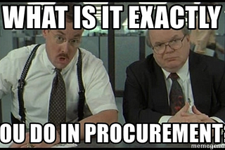 What The Procurement Market Actually Looks Like