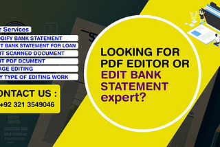 Top-Rated Bank Statement Editing Service