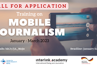 Call for Application: Mobile Journalism Training 2023