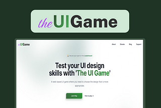Test your Design Skills with “The UI Game”