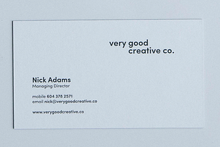 Make business cards great (again)