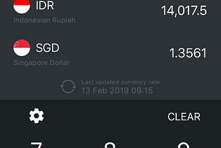 How to switch the input to another currency?