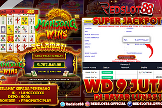 Bukti Kemenangan Jackpot 9 Juta Mahjong Wins