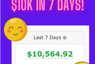 $10,000 Generated Online In 7 Days