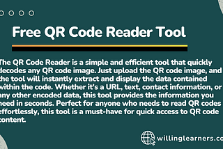 Free QR Code Reader Tool