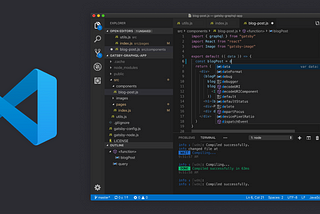 Look and feel of visual studio code