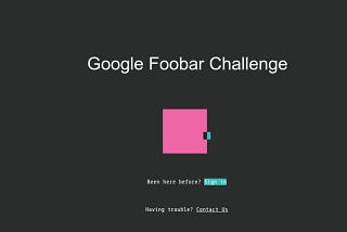 Google Foobar Homepage pic