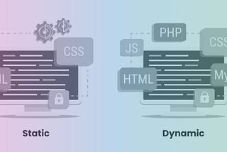 Static websites vs dynamic websites