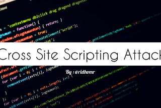 Cross site Scripting Attack [XSS]