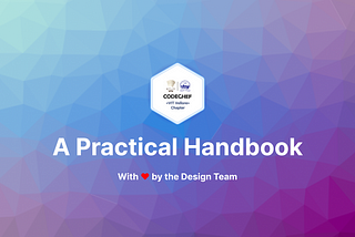 Design at CodeChef-VIT: A Practical Handbook