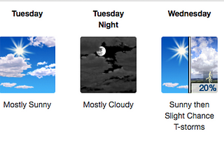 NoVA/DC Weather Forecast for the week of July 19