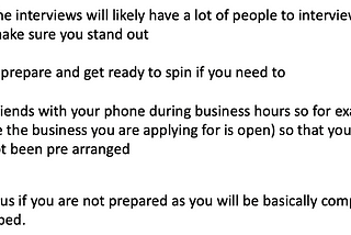 Surviving Telephone Interviews