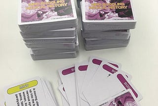 The card game teaching medical history to school pupils and nursing students