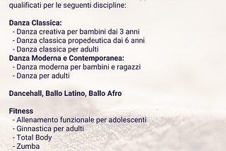 La Scuola di Danza e Fitness Erranza Asd cerca nuovi insegnanti!