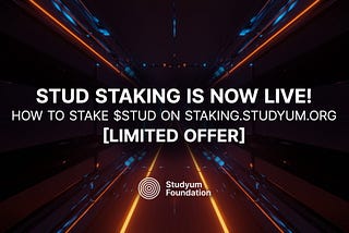 STUD STAKING IS NOW LIVE!