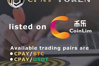 We are delighted to announce the listing of CPAY on COINLIM !
