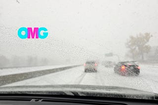 Blizzard conditions driving to Colorado Springs