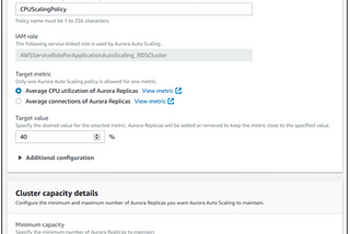 Auto Scaling in AWS Aurora Cluster