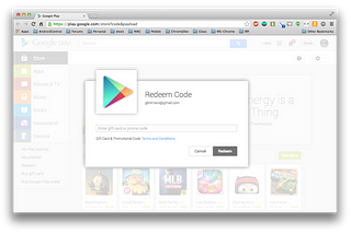 Google Play Gift Card Generator