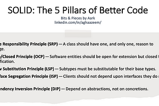 SOLID: The 5 Pillars of Better Code!