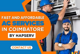 Top-Quality AC Repair and Maintenance in Coimbatore by Hapserv