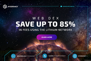 Save up to 85% in fees using the Hydranet Web DEX for your bridge transactions