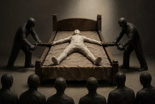 The procrustrian bed of political topicality.